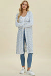 Double Take Full Size Open Front Longline Cardigan Double Take Full Size Open Front Longline Cardigan