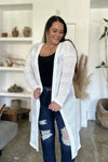 Double Take Full Size Open Front Longline Cardigan Double Take Full Size Open Front Longline Cardigan