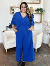 Double Take Full Size Surplice Wide Leg Jumpsuit with Pockets Double Take Full Size Surplice Wide Leg Jumpsuit with Pockets