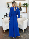 Double Take Full Size Surplice Wide Leg Jumpsuit with Pockets Double Take Full Size Surplice Wide Leg Jumpsuit with Pockets