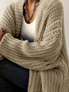 Outerwear Chunky Knit Open Front Cardigan Chunky Knit Open Front Cardigan