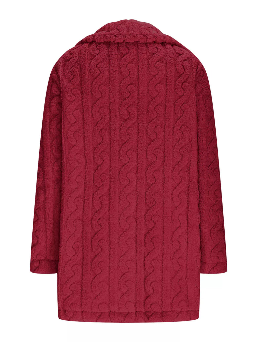 Outerwear Double-Breasted Fleece Longline Coat Double-Breasted Fleece Longline Coat