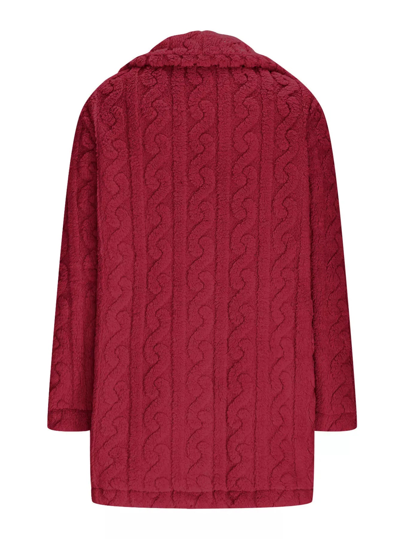 Outerwear Double-Breasted Fleece Longline Coat Double-Breasted Fleece Longline Coat