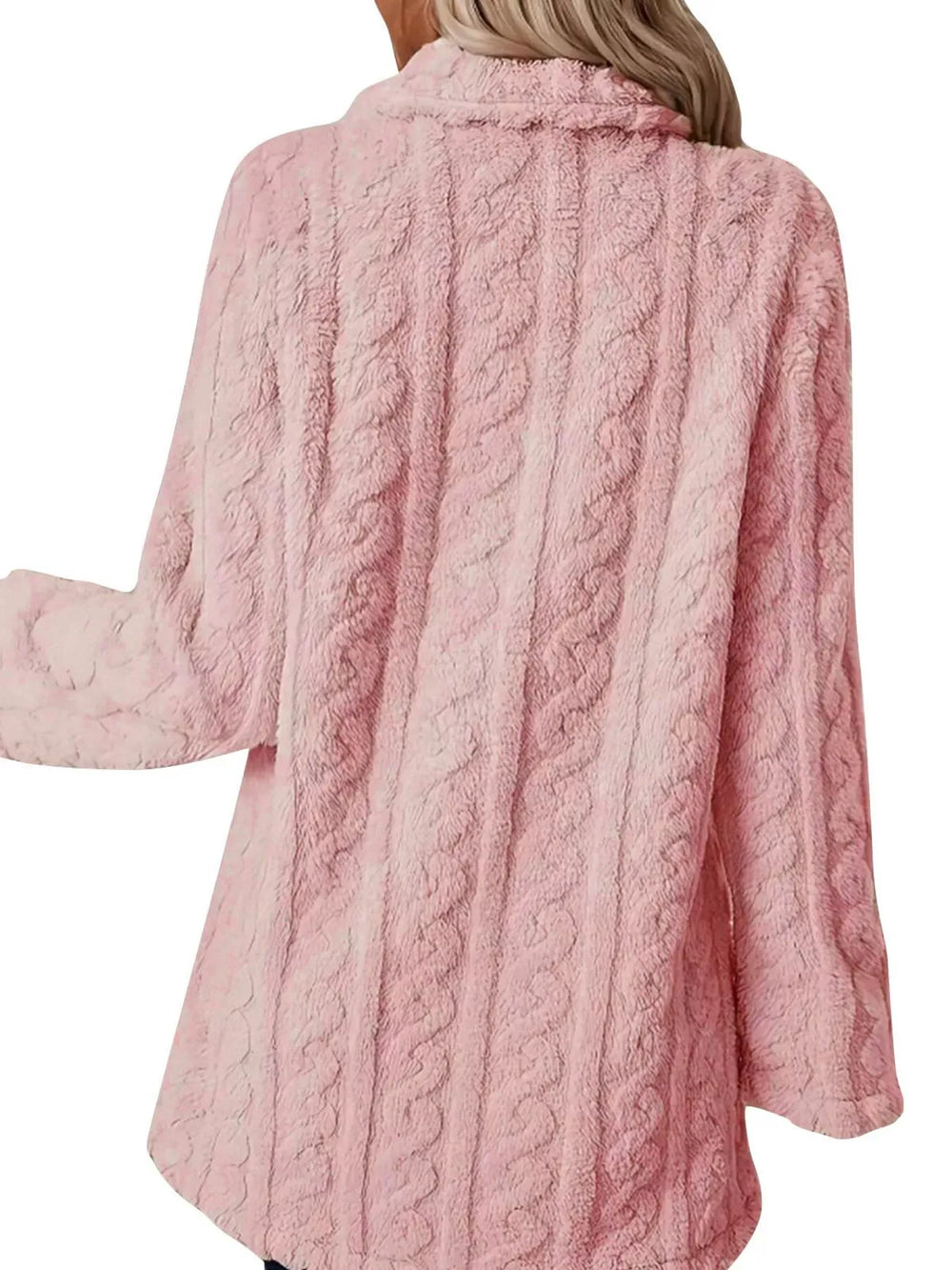 Outerwear Double-Breasted Fleece Longline Coat Double-Breasted Fleece Longline Coat