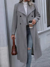 Outerwear Gray / S Double-Breasted Longline Overcoat Double-Breasted Longline Overcoat 100100975737689 100100975737689