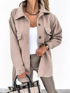 Outerwear Khaki / S Button-Down Tie Waist Coat Button-Down Tie Waist Coat 100100614055293 100100614055293