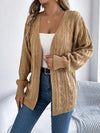 Outerwear Openwork Open Front Long Sleeve Cardigan Openwork Open Front Long Sleeve Cardigan