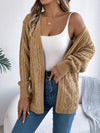 Outerwear Openwork Open Front Long Sleeve Cardigan Openwork Open Front Long Sleeve Cardigan