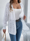 Outerwear Openwork Open Front Long Sleeve Cardigan Openwork Open Front Long Sleeve Cardigan