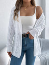 Outerwear Openwork Open Front Long Sleeve Cardigan Openwork Open Front Long Sleeve Cardigan