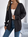 Outerwear Openwork Open Front Long Sleeve Cardigan Openwork Open Front Long Sleeve Cardigan