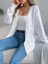 Outerwear White / S Openwork Open Front Long Sleeve Cardigan Openwork Open Front Long Sleeve Cardigan 100100823596490 100100823596490