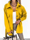Outerwear Yellow / S Button-Down Tie Waist Coat Button-Down Tie Waist Coat 100100614051603 100100614051603