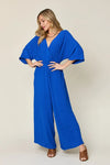 Royal Blue / M Double Take Full Size Surplice Wide Leg Jumpsuit with Pockets Double Take Full Size Surplice Wide Leg Jumpsuit with Pockets 100100969193214 100100969193214