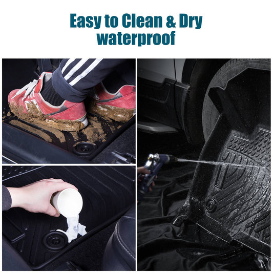 Car Floor Mats For 2023 CRV Hybrid Black All-Weather TPE Rubber Car Mats